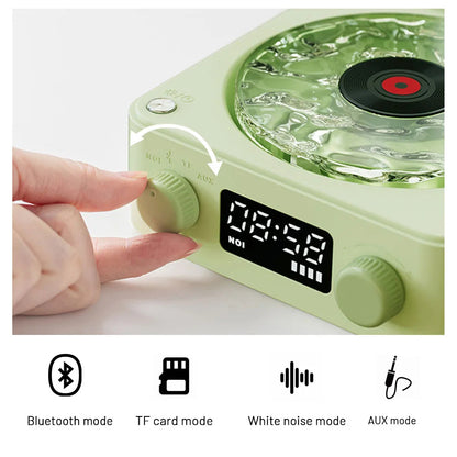 Retro Turntable Speaker Stereo Sound Projection Lamp