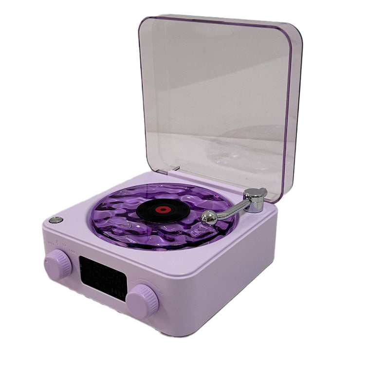 Retro Turntable Speaker Stereo Sound Projection Lamp