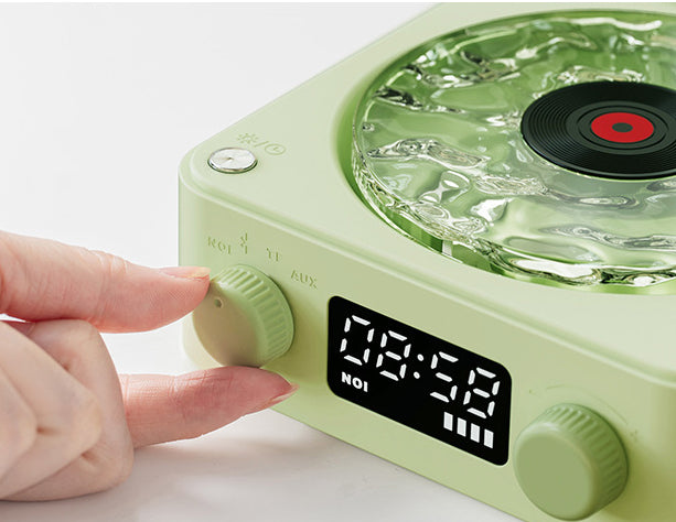 Retro Turntable Speaker Stereo Sound Projection Lamp