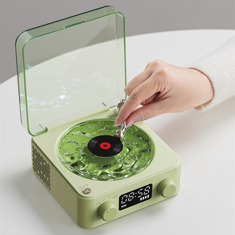 Retro Turntable Speaker Stereo Sound Projection Lamp